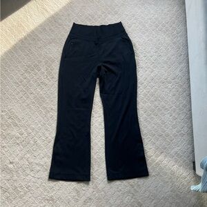 Athleta Split Flare Black Yoga Pants XS